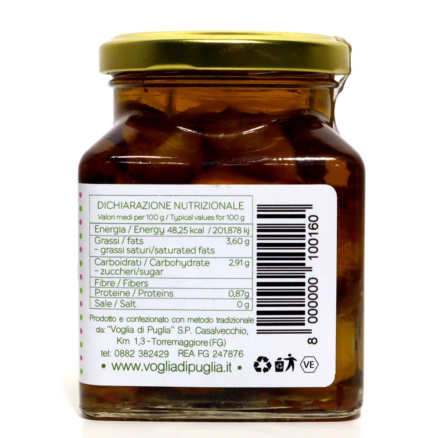 Voglia Di Puglia Lampascioni Sottolio In Extravergine 5 Pezzi 270 G