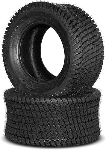 SUNROAD 2 Pcs 16x7.50-8 Lawn Garden Mower Tractor Tires 16x7.50x8 4PR Turf Golf Cart Tires Tubeless 167.50-8