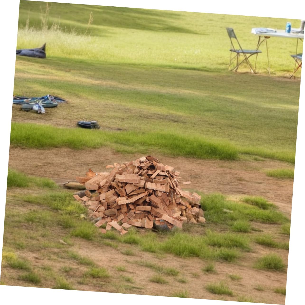 MERRYHAPY Applewood BBQ Smoking Chips Quick Lighting Grilling Wood for Smokers Natural Fruit Wood Flavor Bag for Flavorful BBQ Grilling Adventures