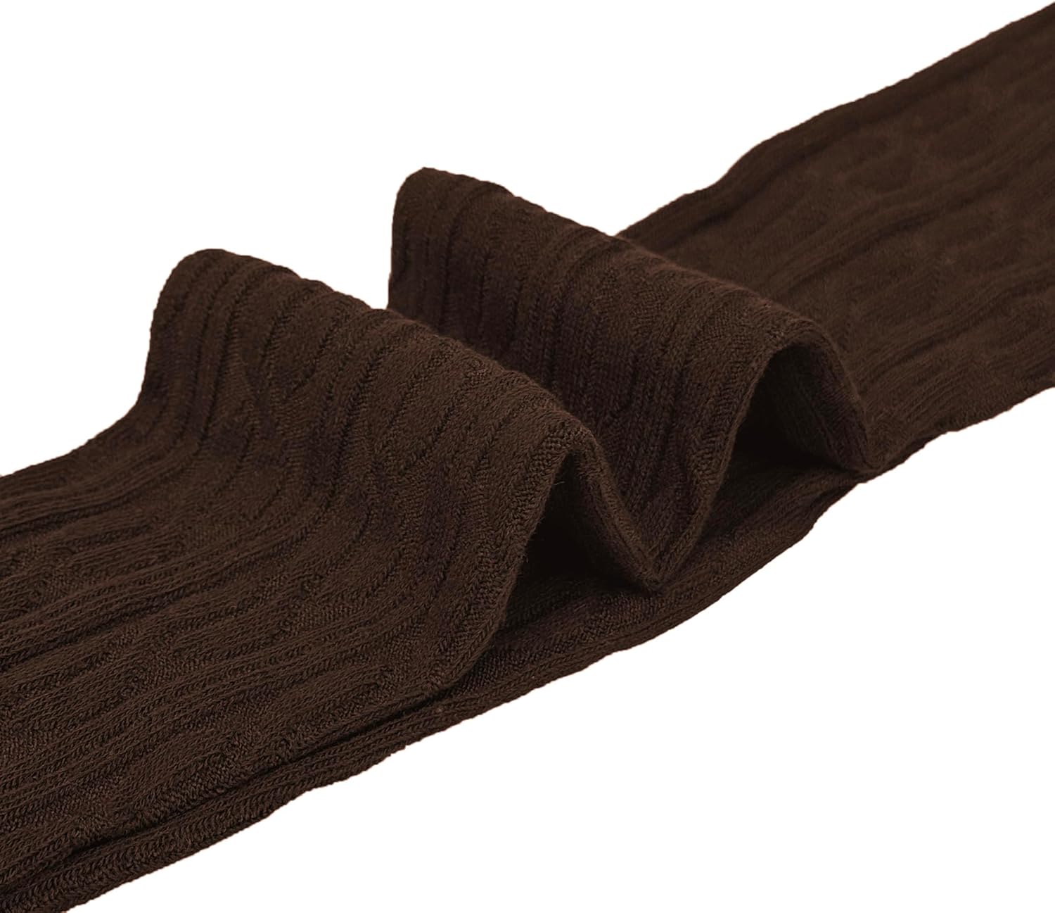 Bestjybt Women Cable Knit Thigh High Socks Cotton Warm Over the Knee Socks Knee High Boot Stockings Leg Warmers - Image 2