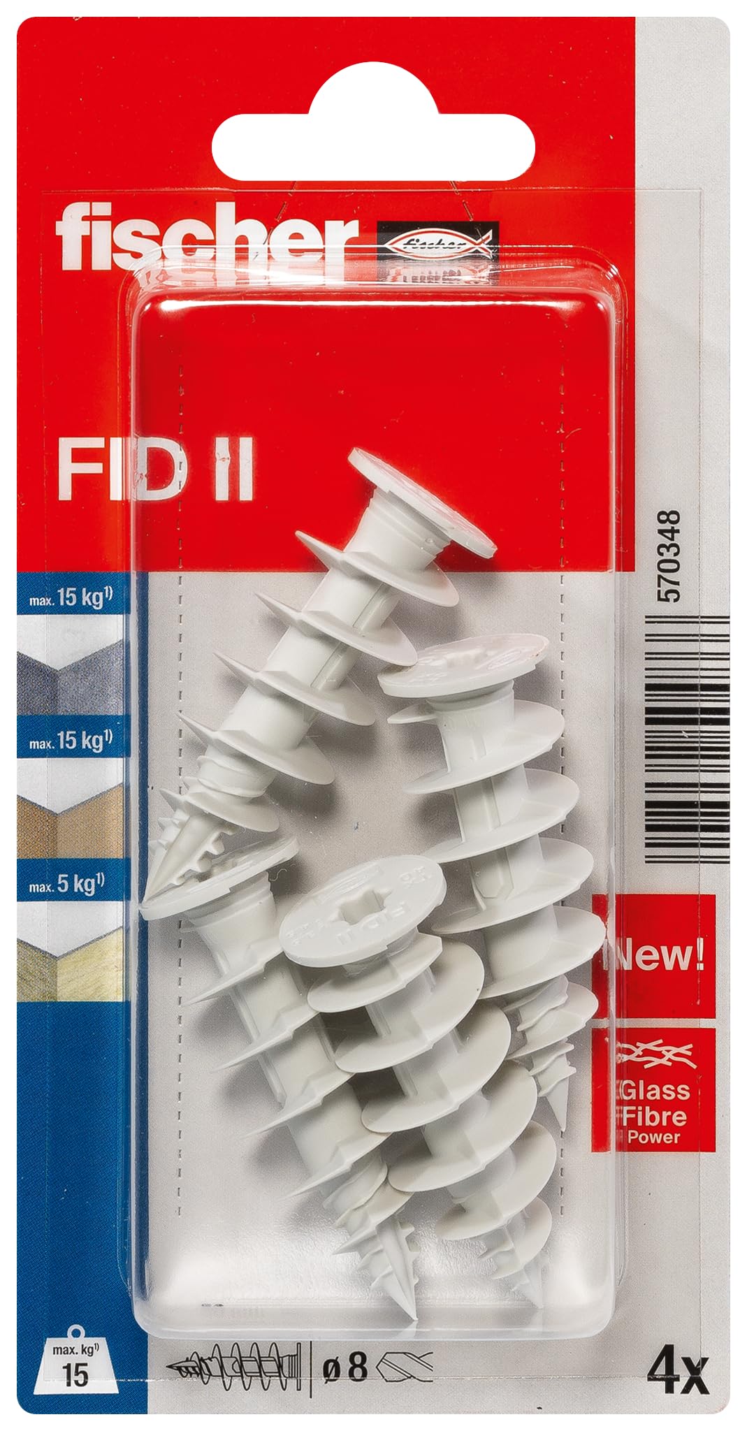 Fischer FID II Dämmstoffdowel 50 mm 570348 4 St.