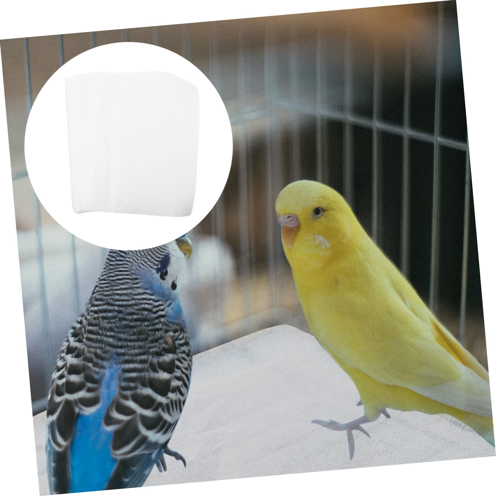 Papel De Jaula De Pájaros Absorbente 100 Unidades Fácil De Limpiar Ideal para Mascotas