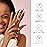 NAILOG Brand Pink Fusion Semi Cured Gel Nail Strips, 20Pcs Extra Long, Acrylic, Water Resistant, Glossy Finish, Custom Style, Irregular Shape, Unisex, Christmas