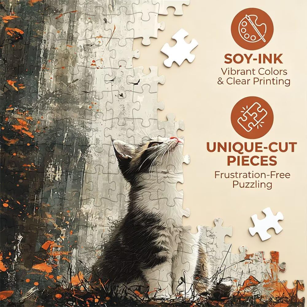 Puzzle 5000 Pezzi, Gufo Gatto 3D Puzzle per Adulti Impegnativo, Educa Puzzles Artistico, Divertente E Stimolante Puzzles Decorativo per La Famiglia, Regalo e Decorazione Pareti DX0YL6-658