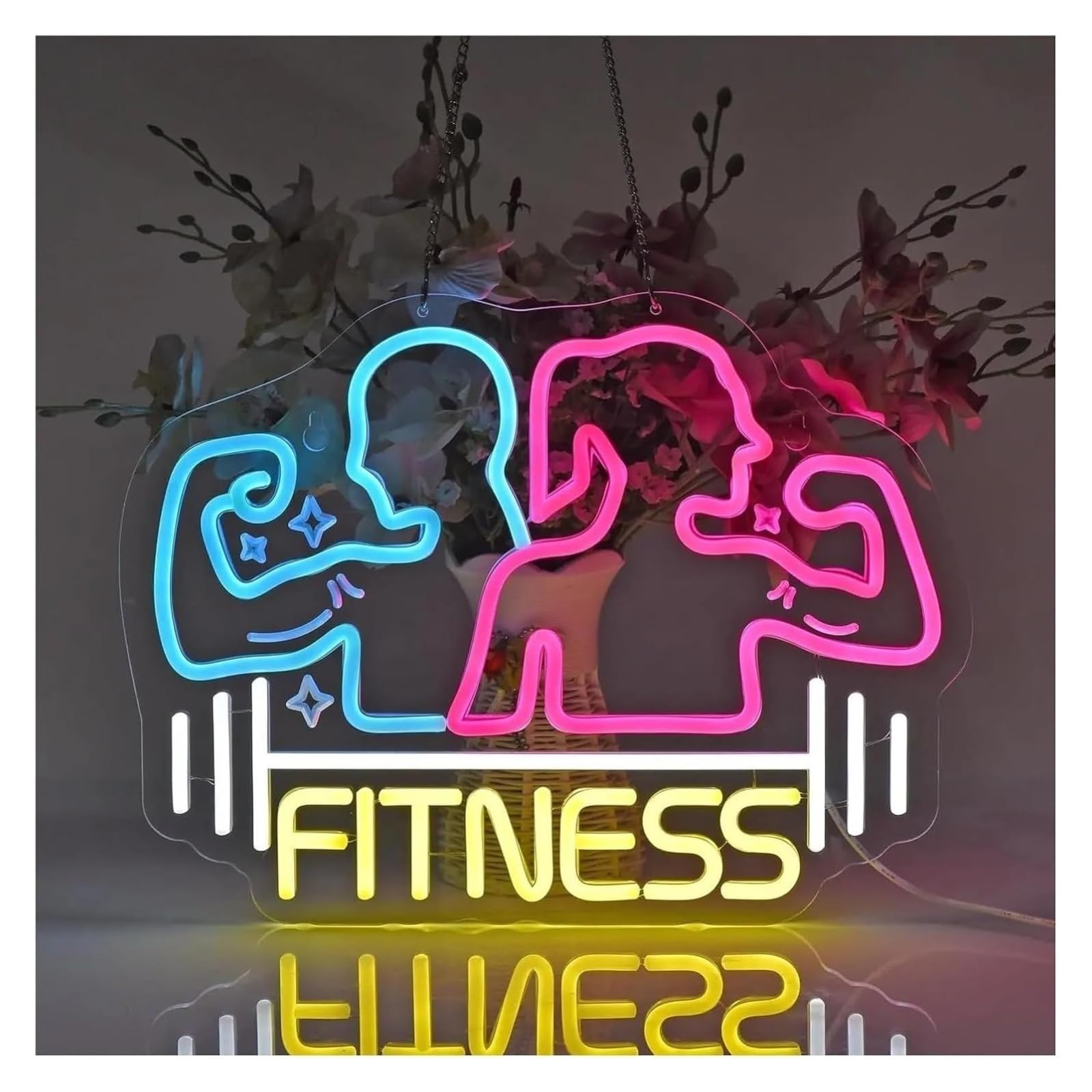 Decorazione luminosa al neon per insegna per palestra fitness per sport