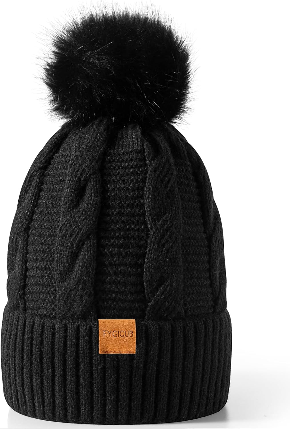 Cozy Women’s Winter Beanie: Fleece Lined Knit Cap for Cold Skiing