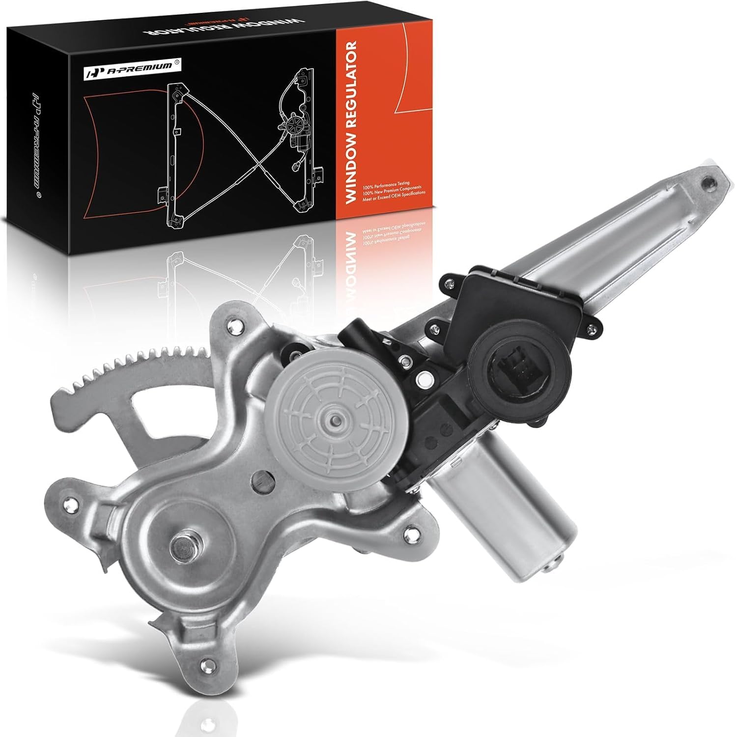 A-Premium Electric Power Window Regulator with Motor Compatible with Lexus ES350 2007 2008 2009 2010 2011 2012, Sedan, Rear Left Driver Side