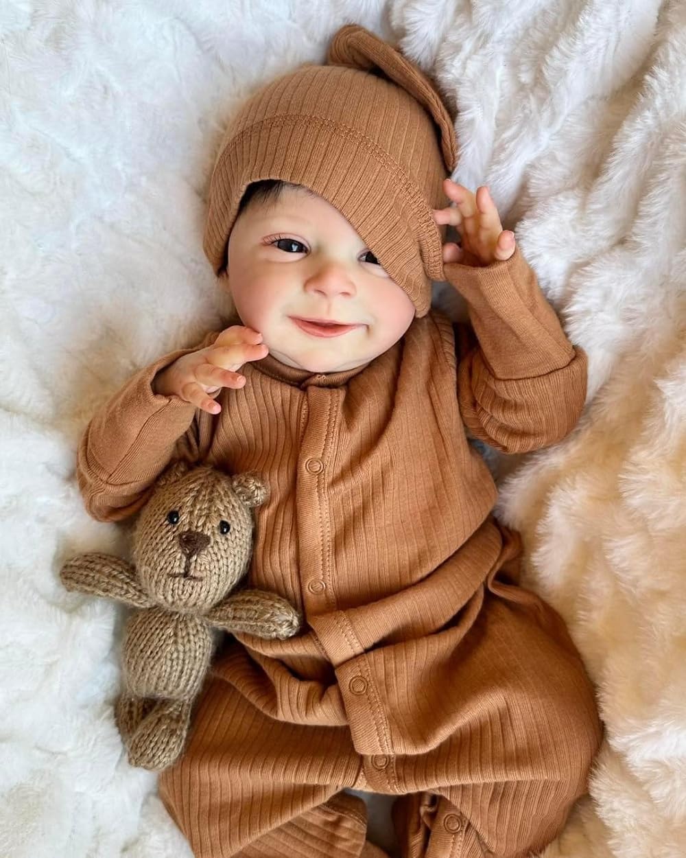 Reborn Babys vollsilikon Puppen mädchen 48cm lebensechte babypuppen | 19zoll wie echtes toddler Junge