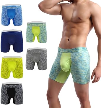 YuKaiChen Mens Pouch Underwear Performance No Ride Up Boxer Briefs