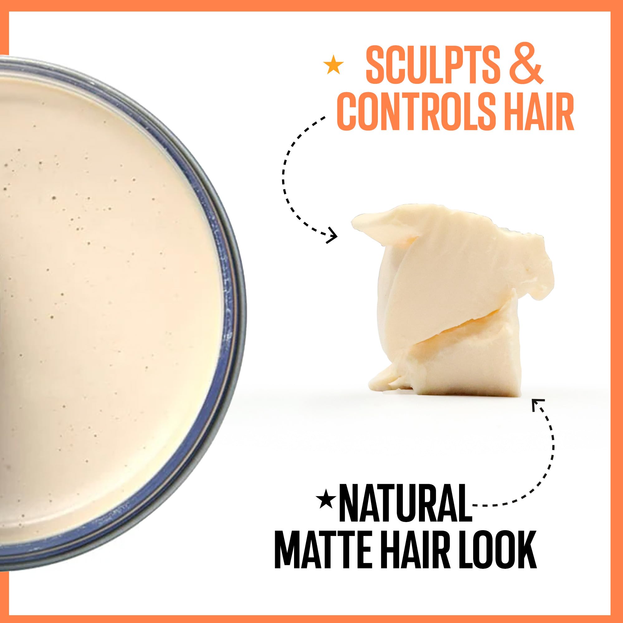 Uppercut Deluxe Matt Pomade – Blacklight Exklusive 100 g Haarpomade, Highland-Duft mit mattem Finish & Orange Fade Design Geschenkdose, Styling für langanhaltenden Halt für Männer