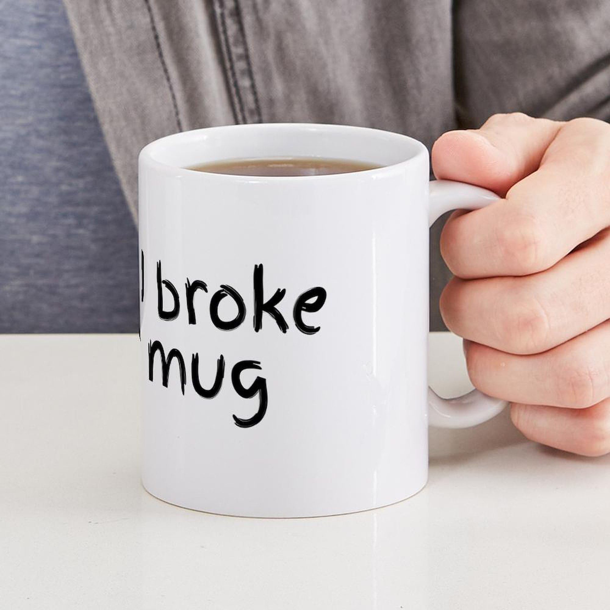 Amazon.com | CafePress Sorry I Broke Your Mug Mugs 11 oz (325 ml) Ceramic Coffee  Mug: Coffee Cups & Mugs