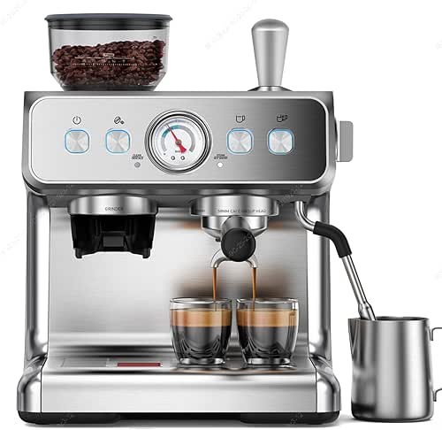 Dual Boiler Espresso Machine with Grinder, 20 Bar Espresso Machines-Use