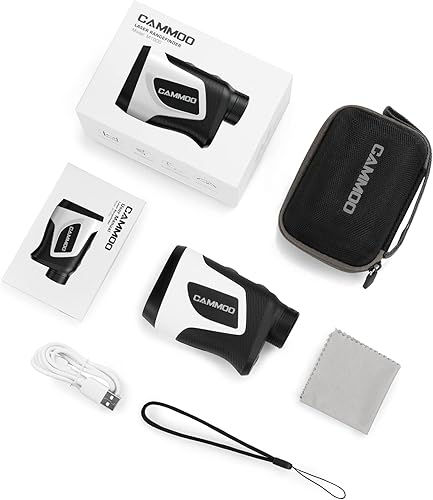 Miniatura 7 de CAMMOO Telémetro de golf con pendiente, buscador de rango de 1100 años de golf con 5 modos, aumento de 6X, carga USB, medición clara y precisa,