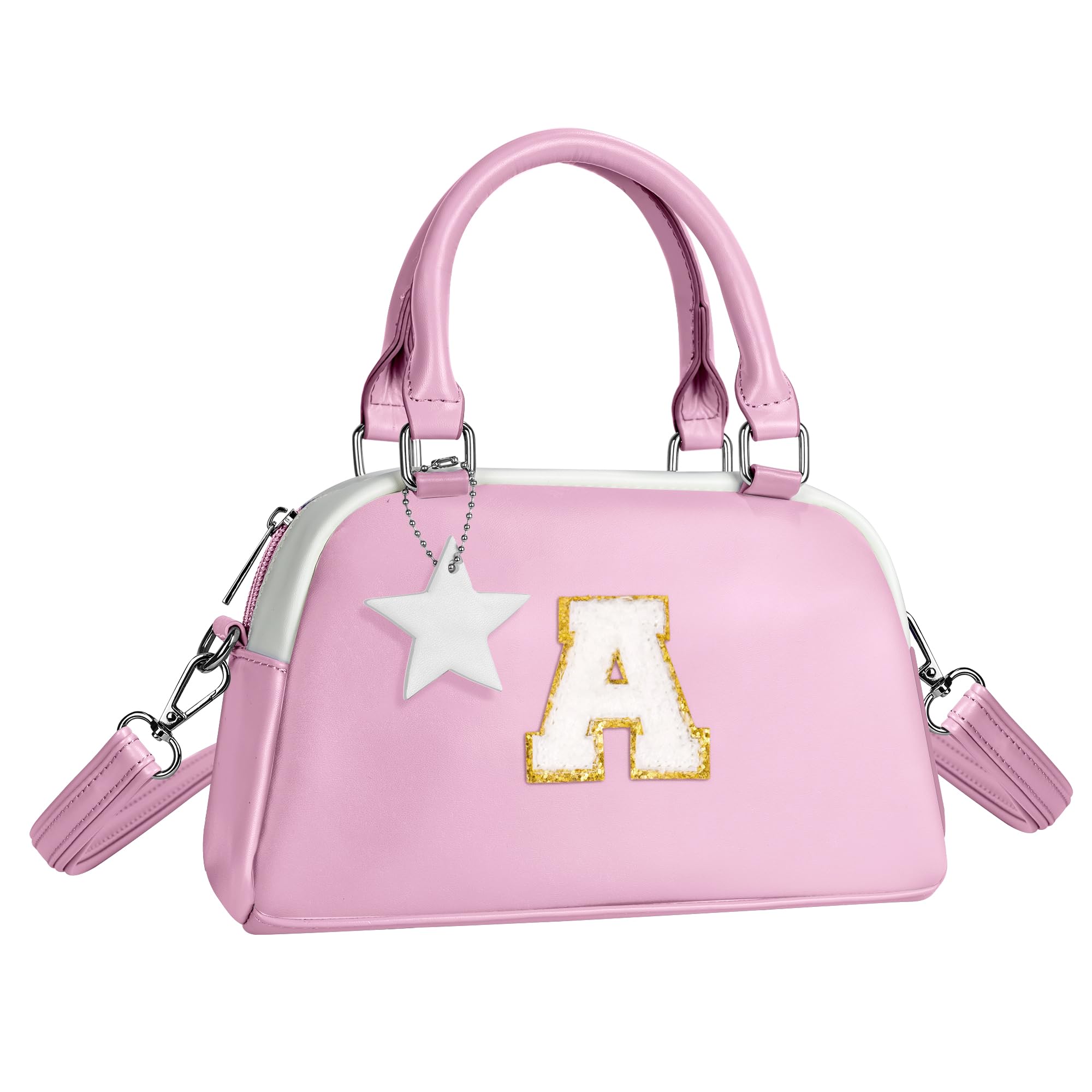 Elilier Birthday Gifts for 4 5 6 7 8 9 10 11 12, Girls Purse Kids Handle Bag, Crossbody Bags for Girl Preteens Teens, Initial bag for makeup kits,