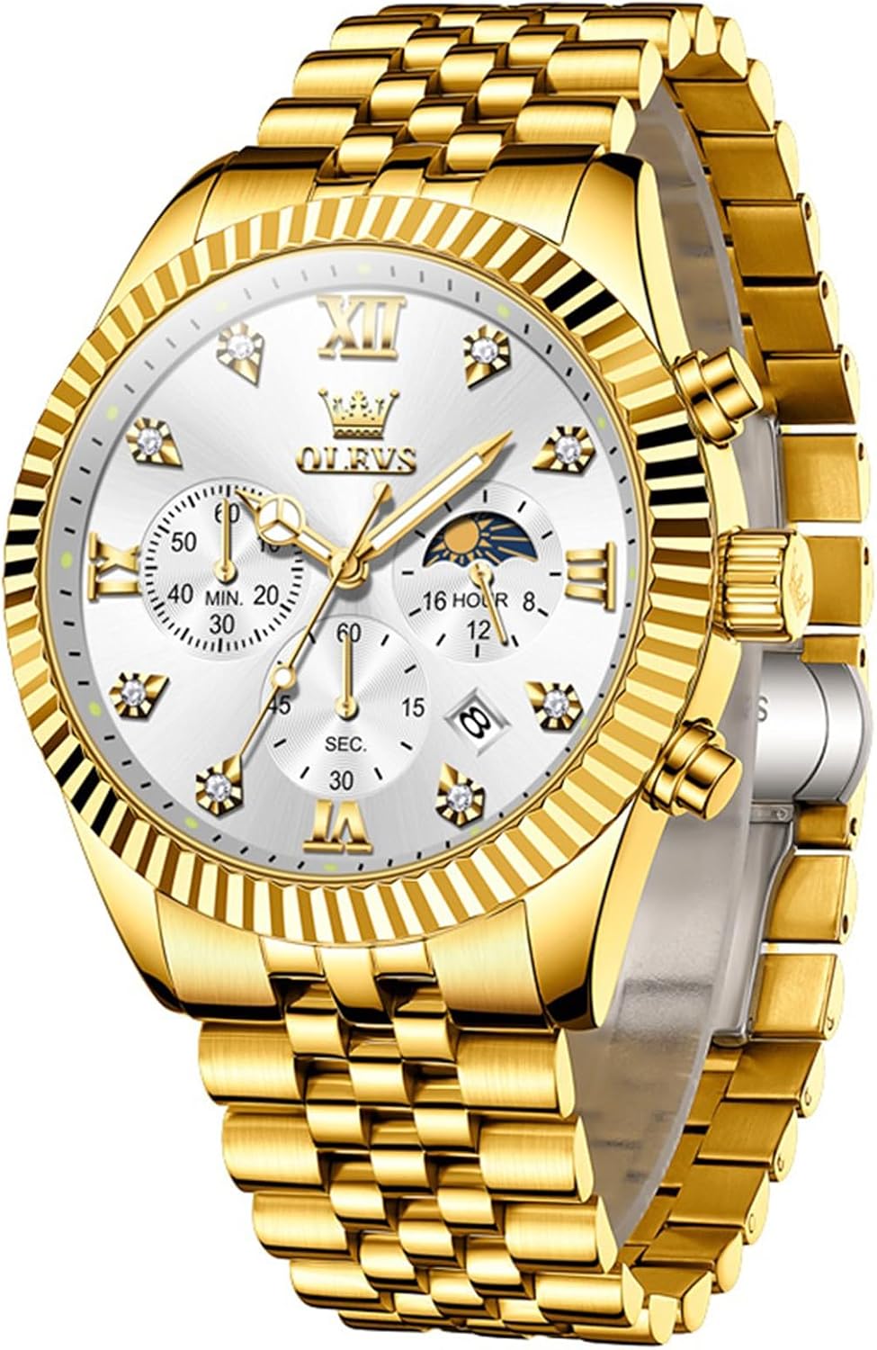 2932 White Dial/Gold Strap