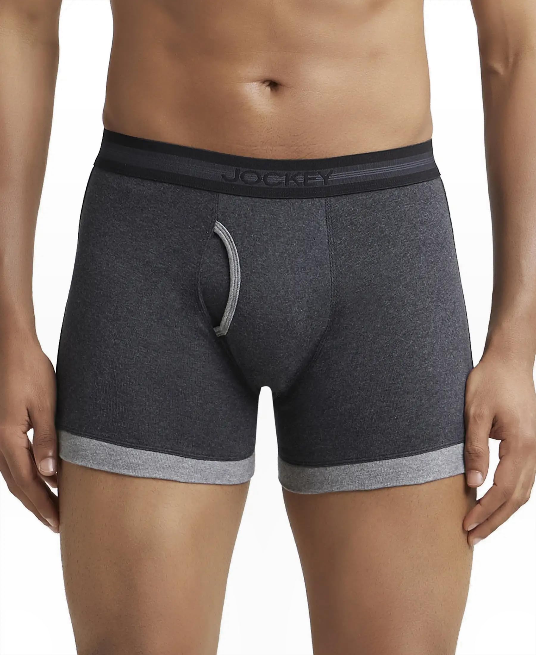 jockey 1017 Men's Super Combed Cotton Rib Solid Boxer Brief with Stay Fresh Properties-picture-57