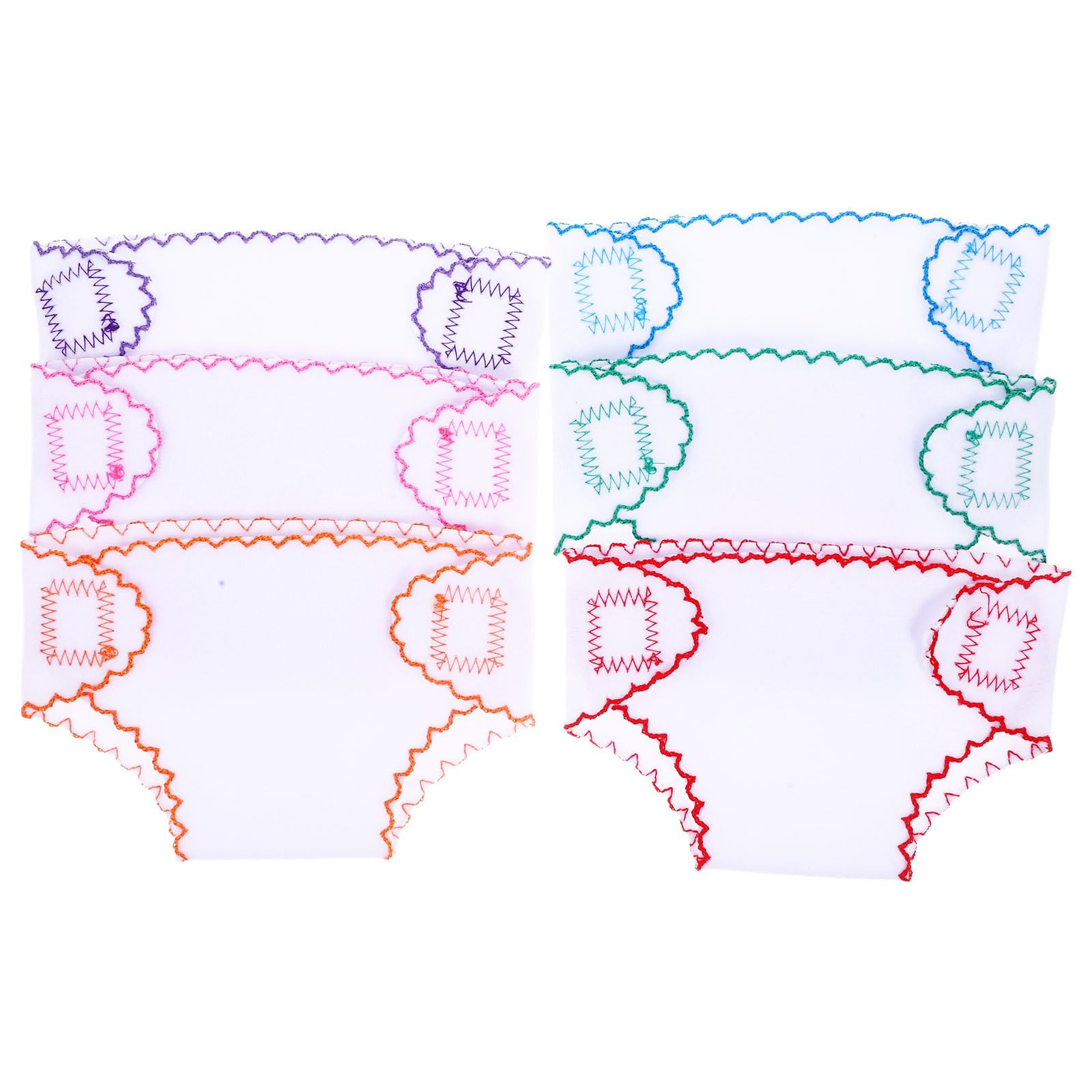 Alipis 6Pcs Baby Doll Diapers, Doll Underwear for 14-18Inch
