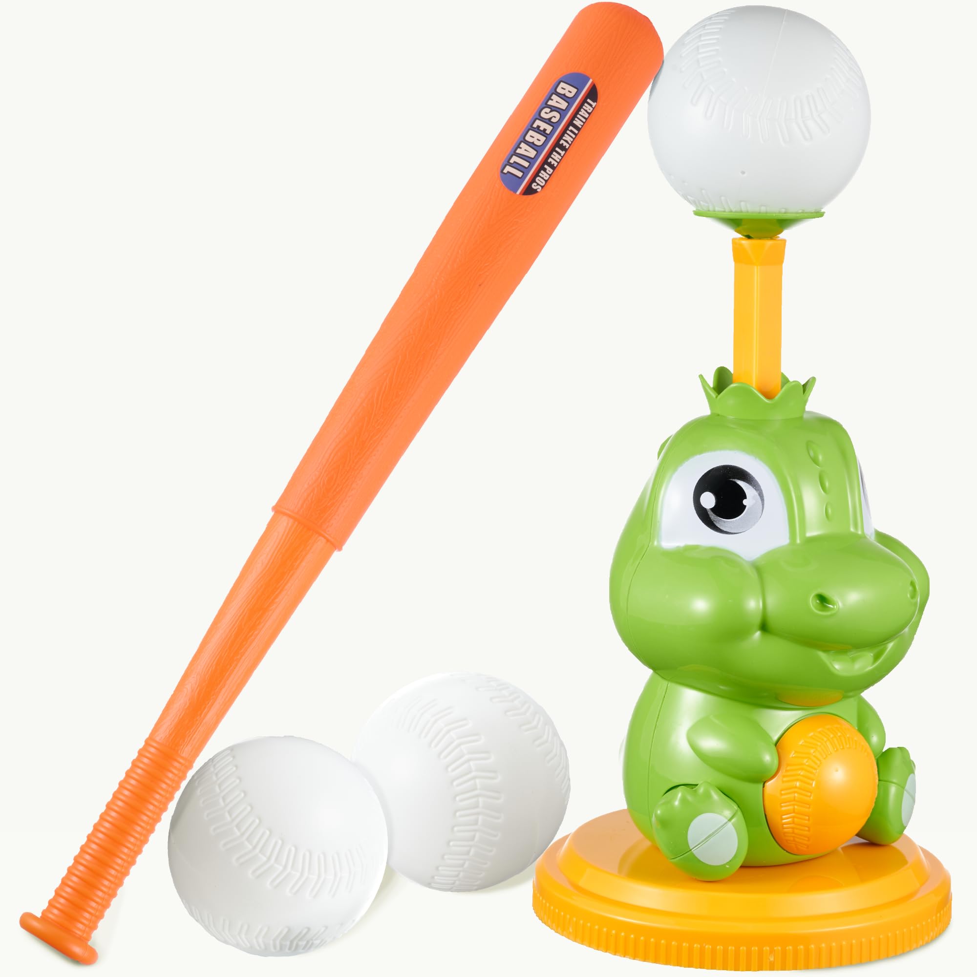 Amazon.com: Dinoland Pop-Up T-Ball Set, Green Dinosaur Tee with