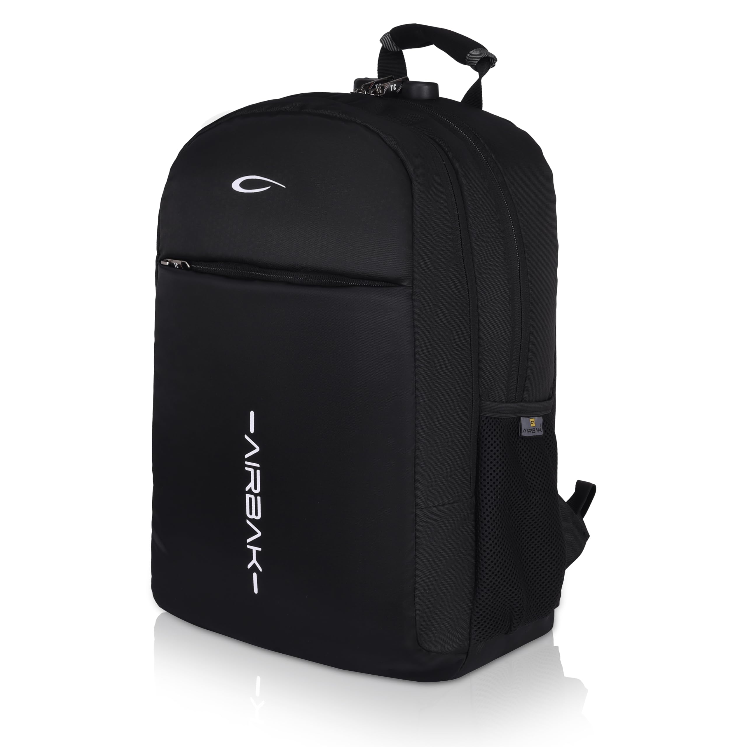 AIRBAK Anti Theft Number Lock Backpack Bag with 15.6 Inch Laptop Compartment, USB Charging Port & Organizer Pocket for Men Women Boys Girls (Black) (B0CVNMF918) Amazon Price History, Amazon Price Tracker