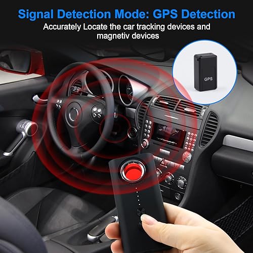 Miniatura 5 de YYCAMUS Detectores de cámara oculta, detector de errores, detector de cámara espía, detector de rastreador GPS, detector de RF, detector anti espía