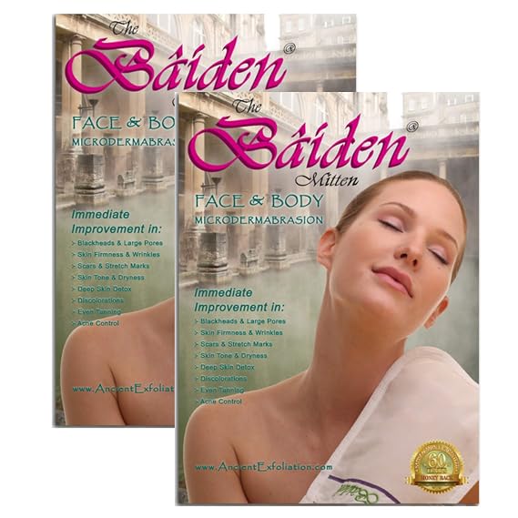 Best Keratosis Pilaris (Set of 2 Mitts) Eczema, Rosacea, Psoriasis Treatment. Deepest Physical Exfoliation for Rough, Bumpy Skin. Keep KP Under Control for Smooth, Softer, Clear, Beautiful Complexion