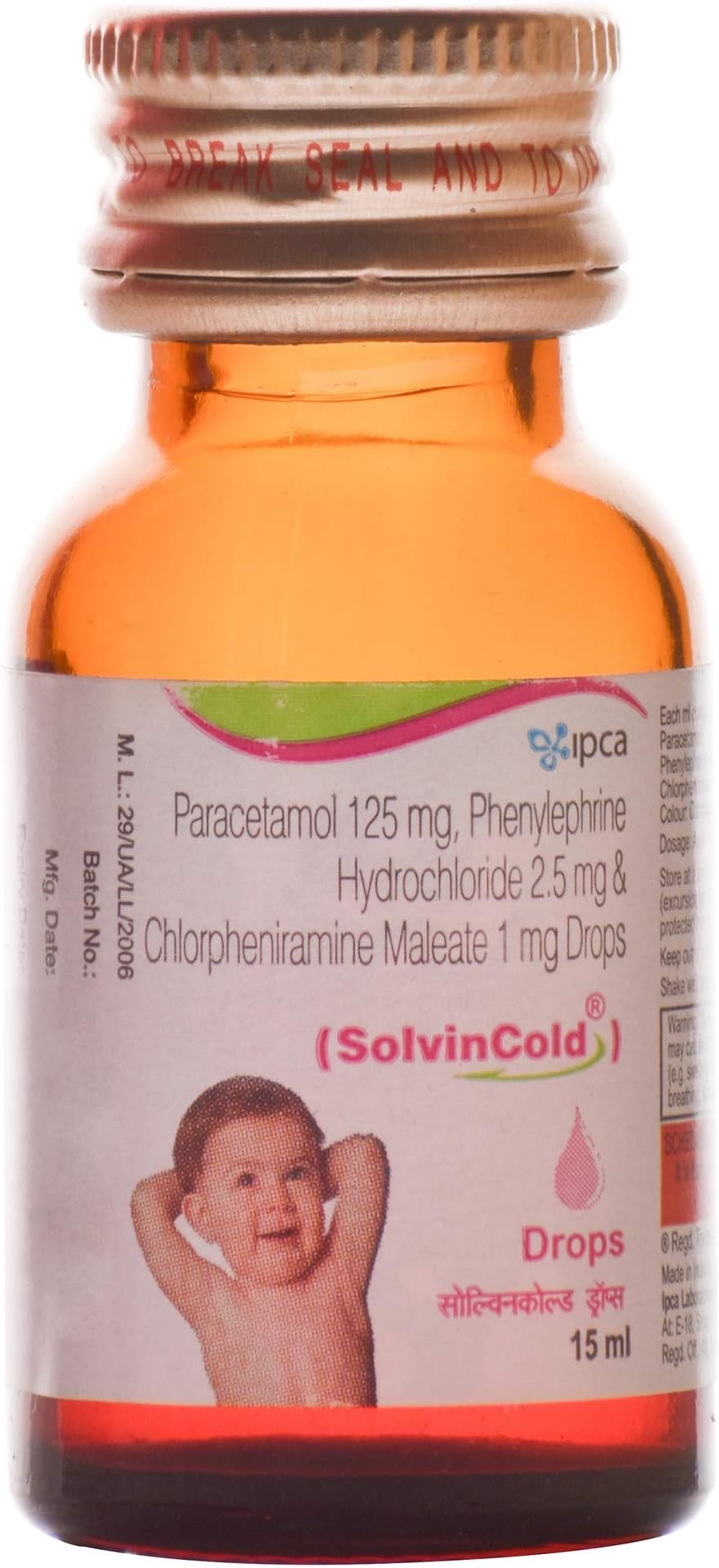 Solvin Cold - Bottle of 15 ml Drops
