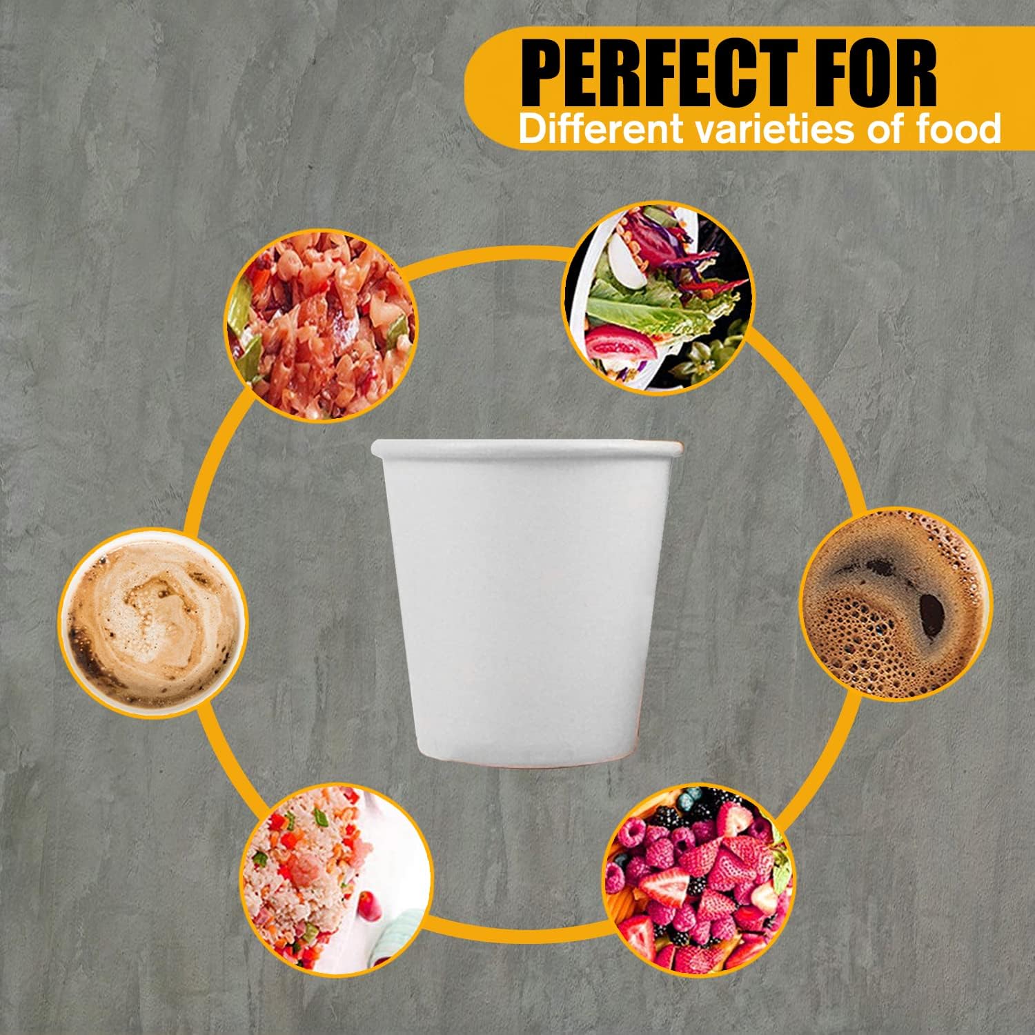 Smygoods White Disposable Paper Coffee Cups with Lids (4 OZ, 100 Count) For Hot Beverages, Tea, Espresso, Cocoa - To Go Drink Containers, Café & Office - Image 7