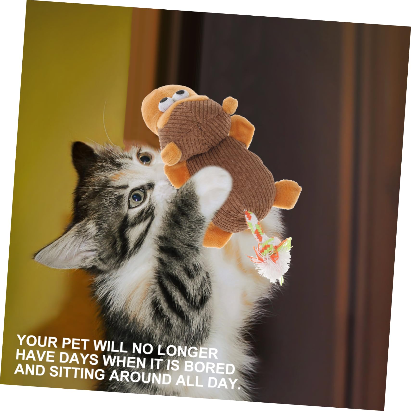 BESPORTBLE Jouet pour Chien Peluche à Mordre avec Jouet Interactif pour Chiots Et Chiens Activité Et Détente Noël