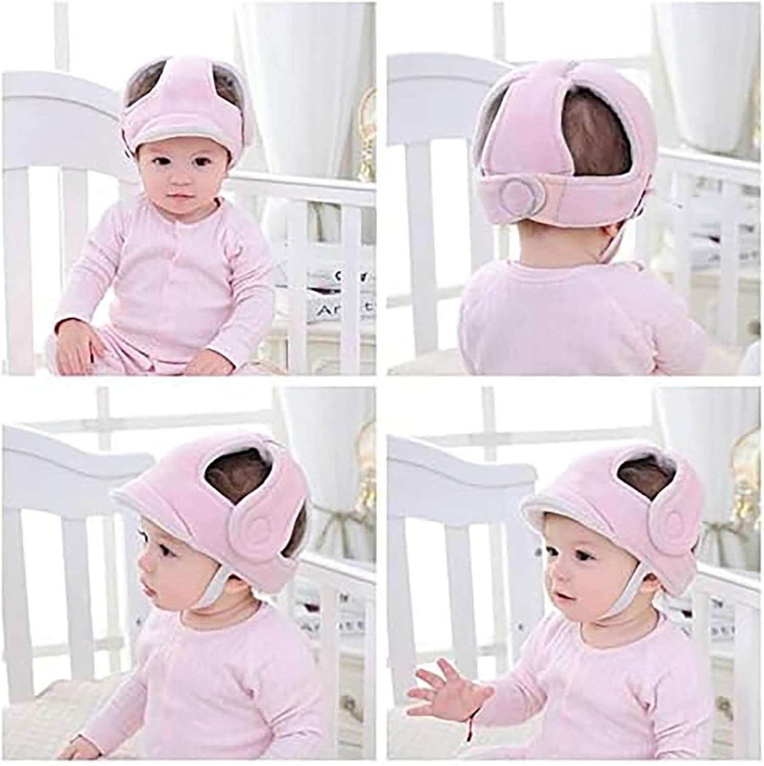 Baby Head Protector,Baby Fall Back Head Protector,Head Protection for Infant No Bumps and Soft Cushion Toddler Safety Headguard Adjustable Protective Cap