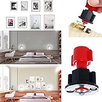 Vista 4 de DIKOO Picture Hanging Mark Hole and Leveling Kit for Frame Mural Hanging - with Mini Bubble Level Used for Mark Nail Hole Frames etc Location Tool