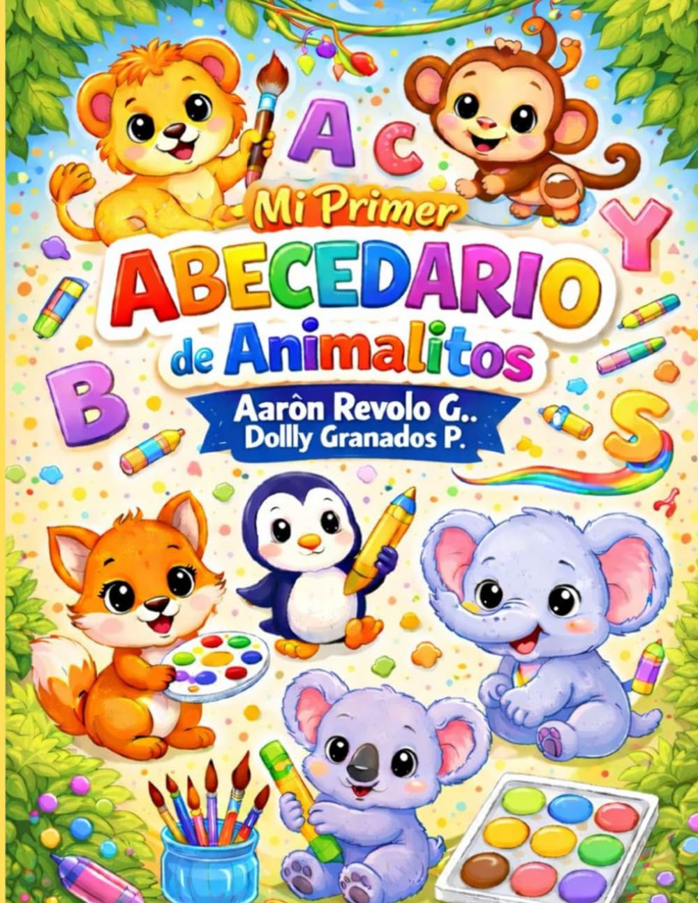 Mi primer Abecedario de Animalitos: Libro para colorear o pintar