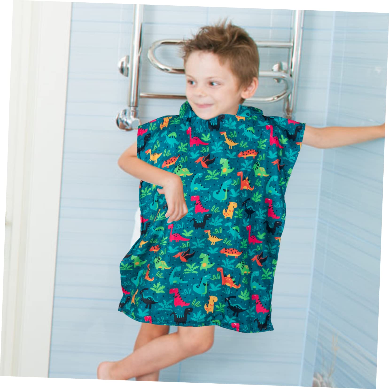 Happyyami Toalla de Baño Capucha para Ñiño, de Fibra Súper Fina y Suave, Adecuado para Playa y Baño Diario