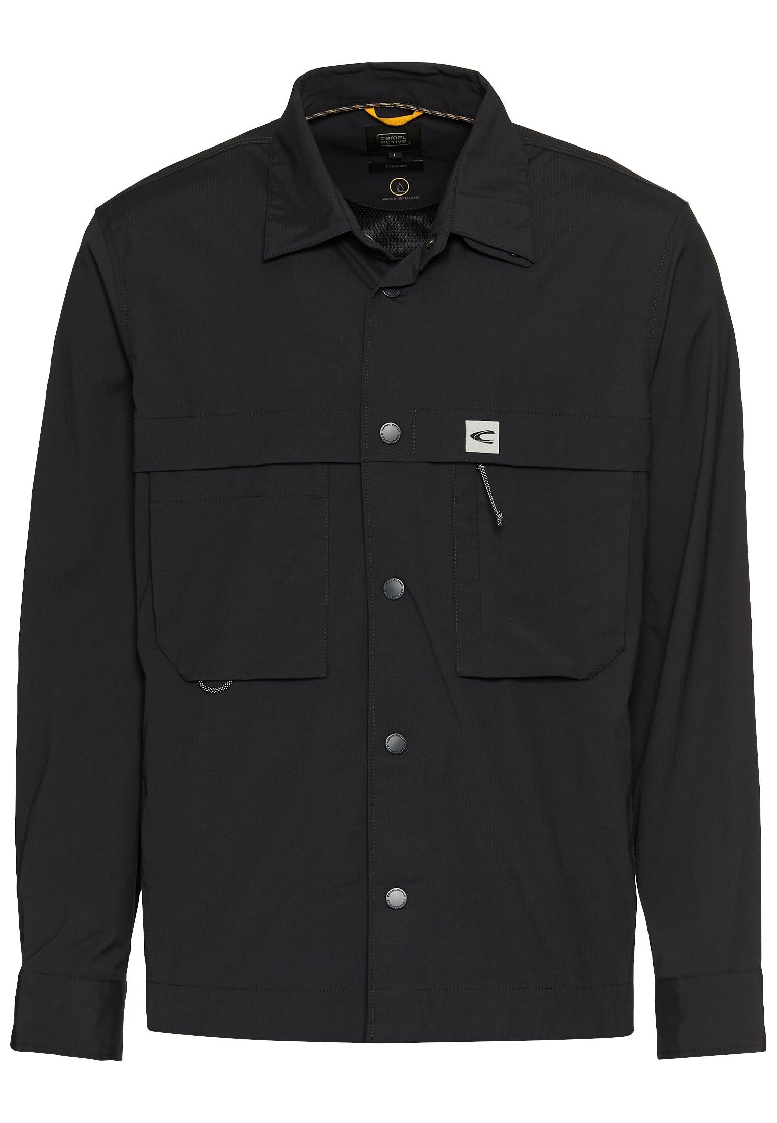 camel active Herren Funktionales Overshirt aus einem Baumwollmix