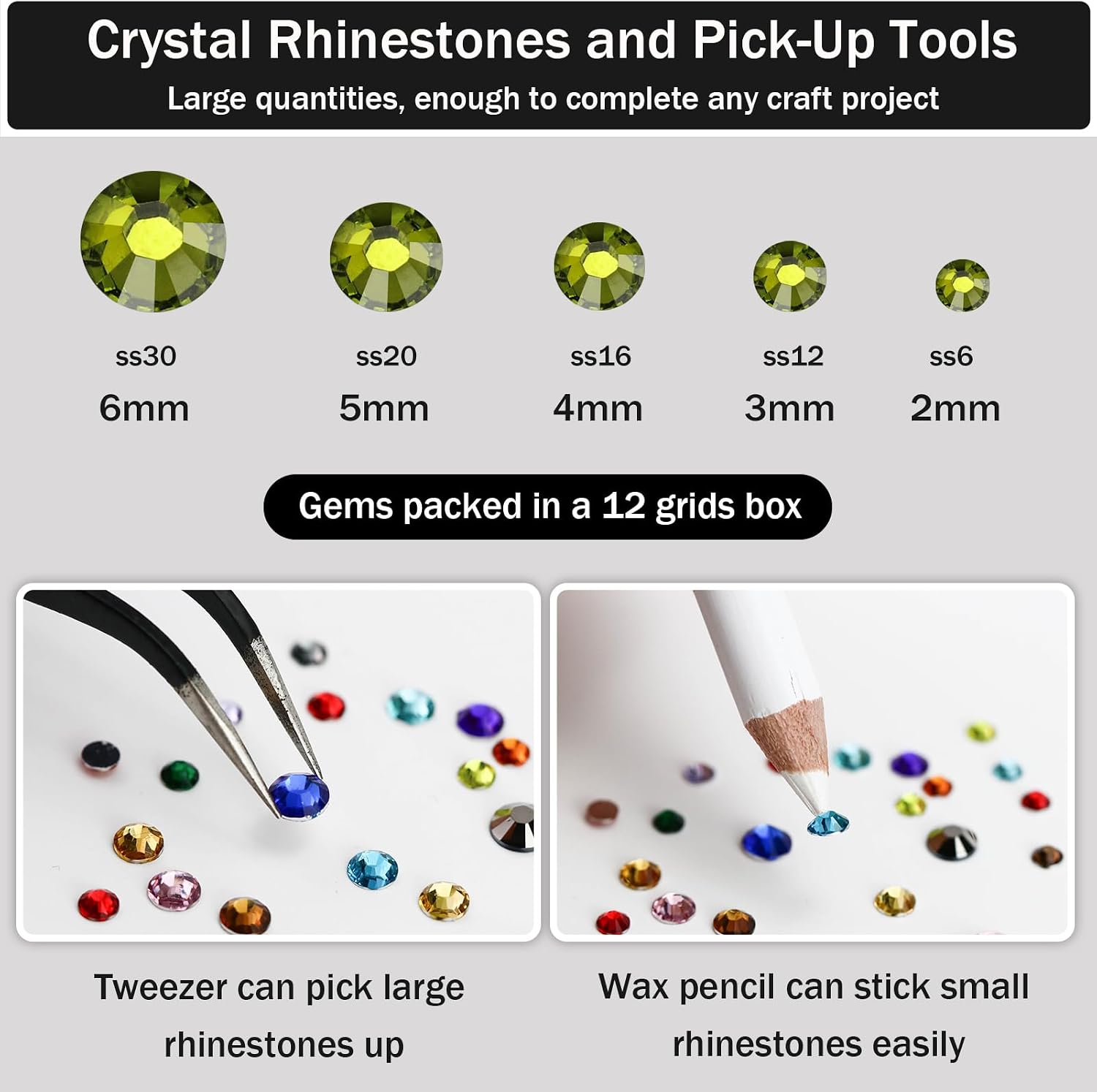 B7000 Jewelry Adhesive Glue with Rhinestones for Crafts, 4000PCS Olive Green Flatback Gems Rhinestones with Tweezer Picker Pencil Clear Glue for DIY Clothes Fabric Shoes Jewelry Making Nail image 4