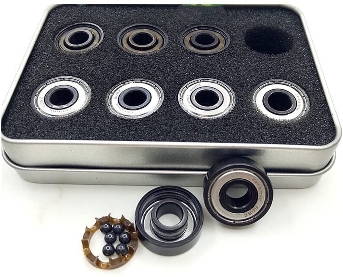 TBZOQAID Bearings 608Z Ceramic Skate Competition Bearing 8x22x7mm Abec-11 Inline Roller Skates Scooter Skateboard 608