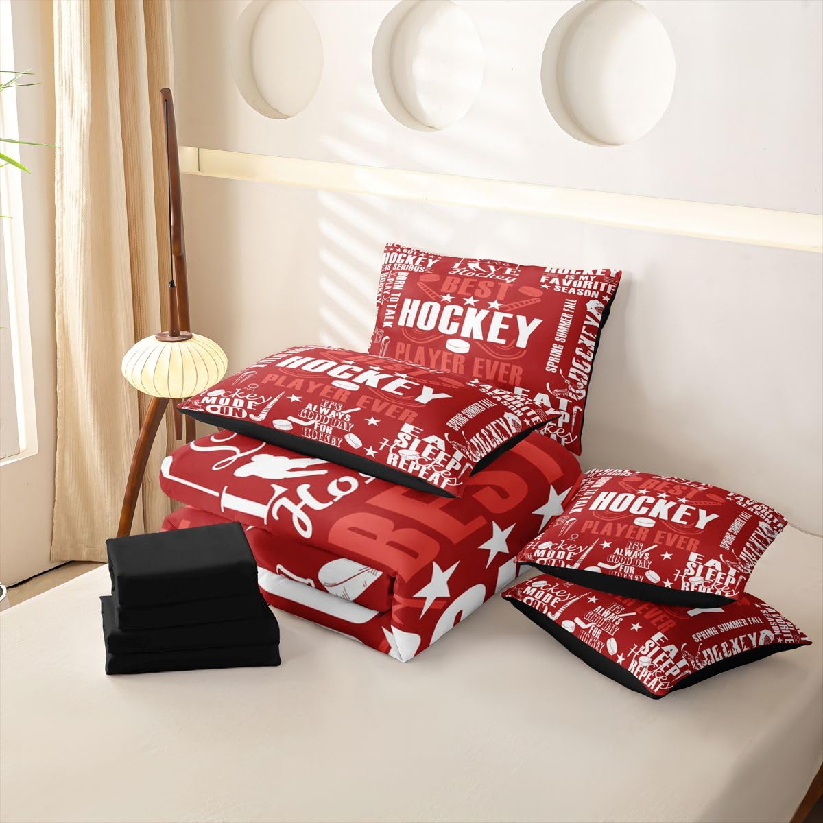 Homewish Feldhockey Bettwäsche Set 7teilig 220x240