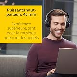 Jabra Evolve2 65 Wireless PC Headset – Noise Cancelling Microsoft Teams Certified Stereo Headphones With Long-Lasting Battery – USB-A Bluetooth Adapter – Black - 6