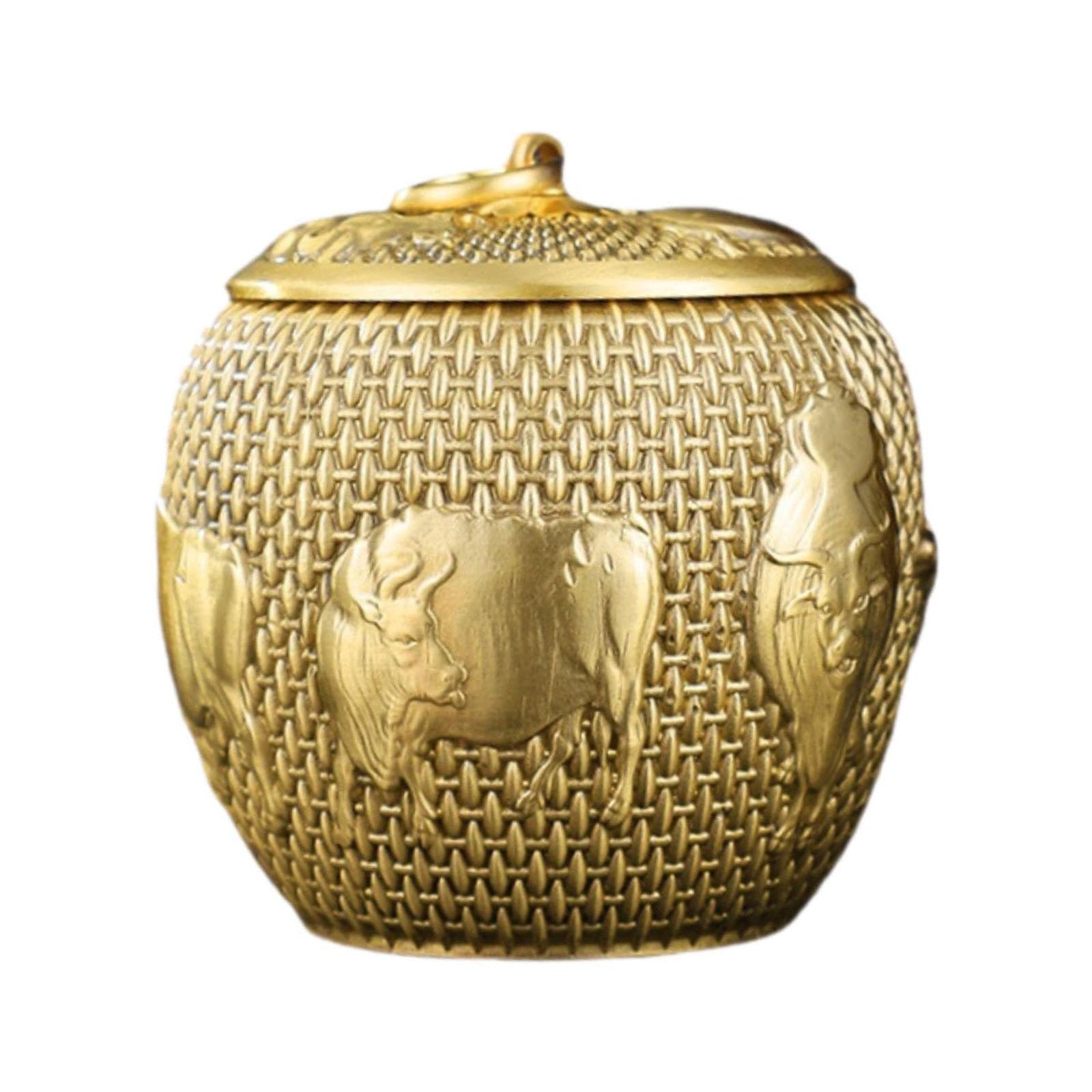 Conteneur en laiton Morain boîte de rangement chic et durable pour cuisine