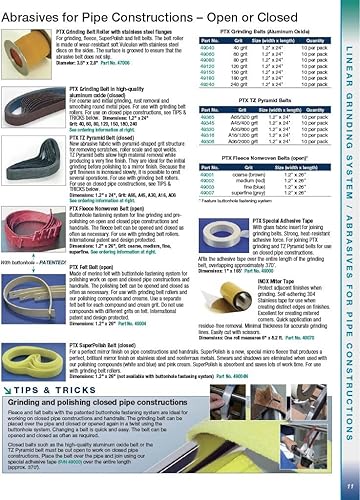 Miniatura 2 de CS Unitec  47006 PTX rodillo de correa de molienda  Accesorio de máquina pulidora de metal para herramienta amoladora