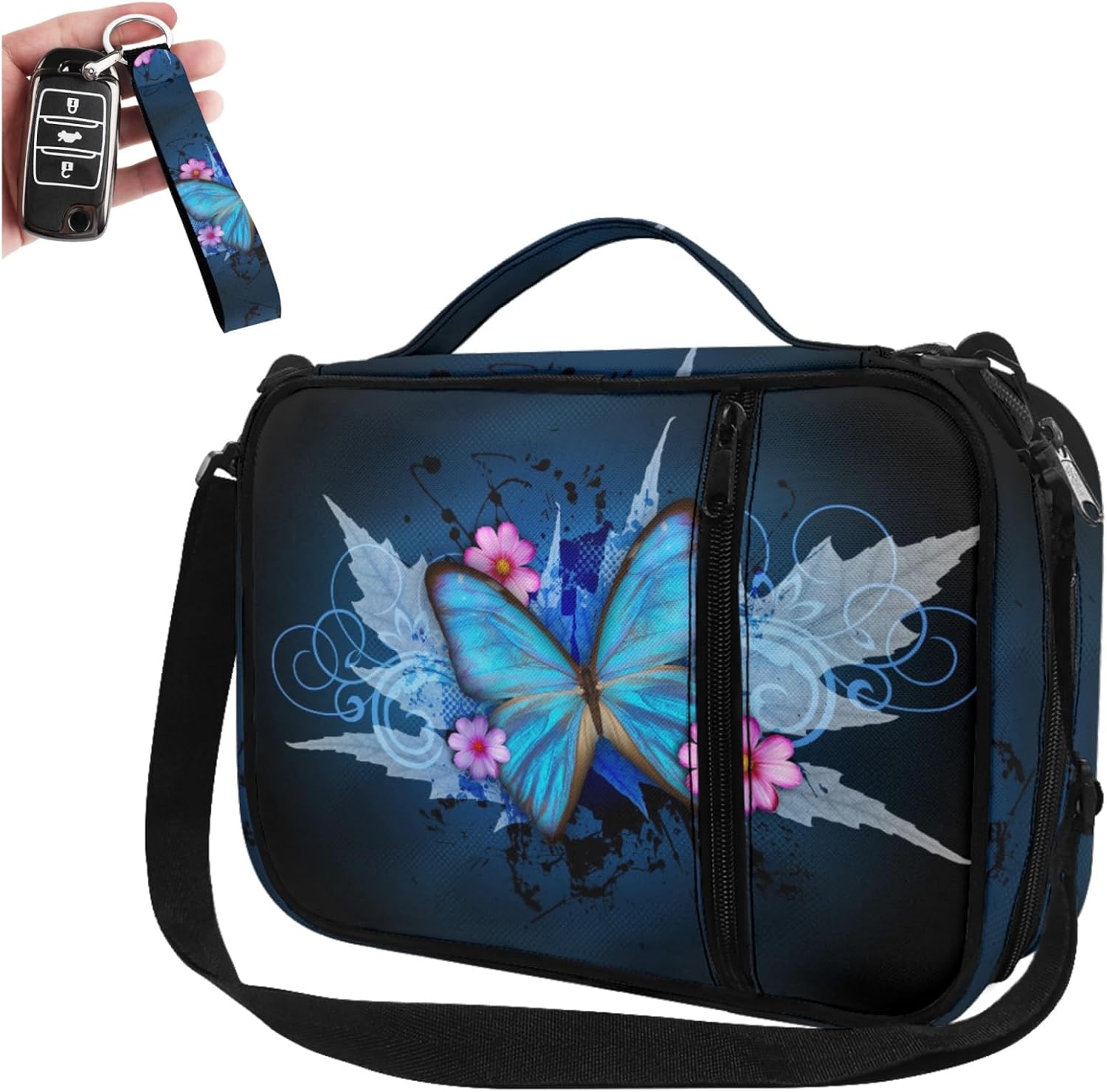 Blue Butterfly Bible Cover Accessory for Teens Cool Bible