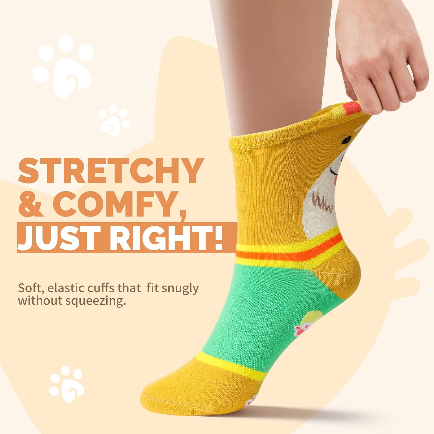 Cute Cat Gifts for Women Cat Socks Cotton Blend Novelty Socks for Mom Wife Girlfriend