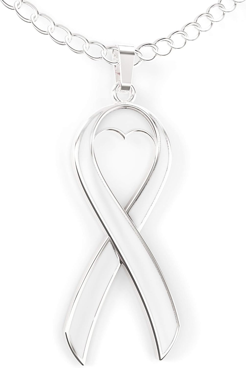 Happy Kisses Cancer Awareness Necklace - Ribbon Pendant, “Together We are Tougher Than Cancer” - Gift for Women - Image 6