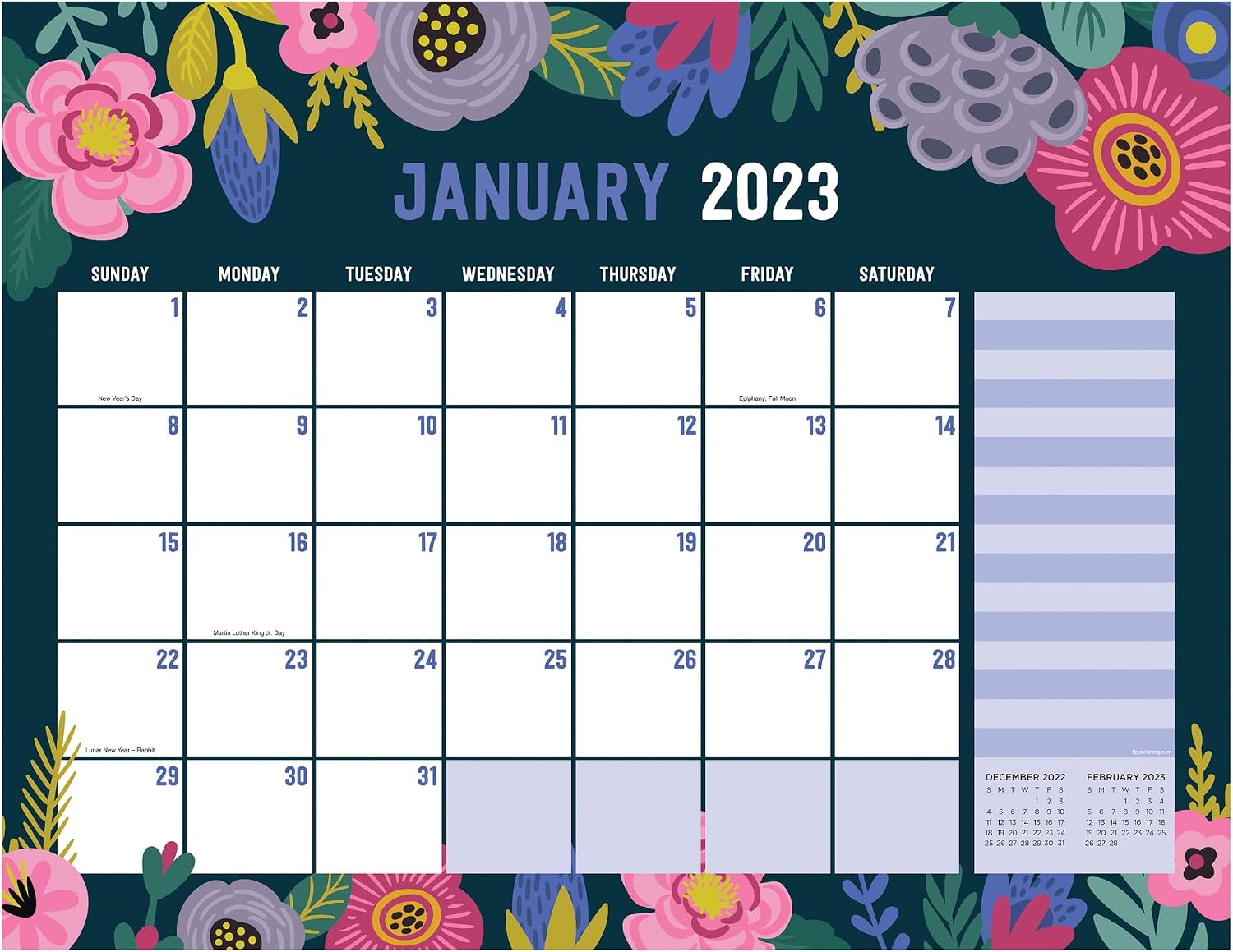 Amazon tf publishing modern flowers desktop calendar 2023 desk 