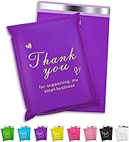 Vista 10 de Sobre de polietileno de agradecimiento 6x9 pulgadas 100 piezas, bolsas de envío impermeables y resistentes al desgarro para ropa, bolsas de correo