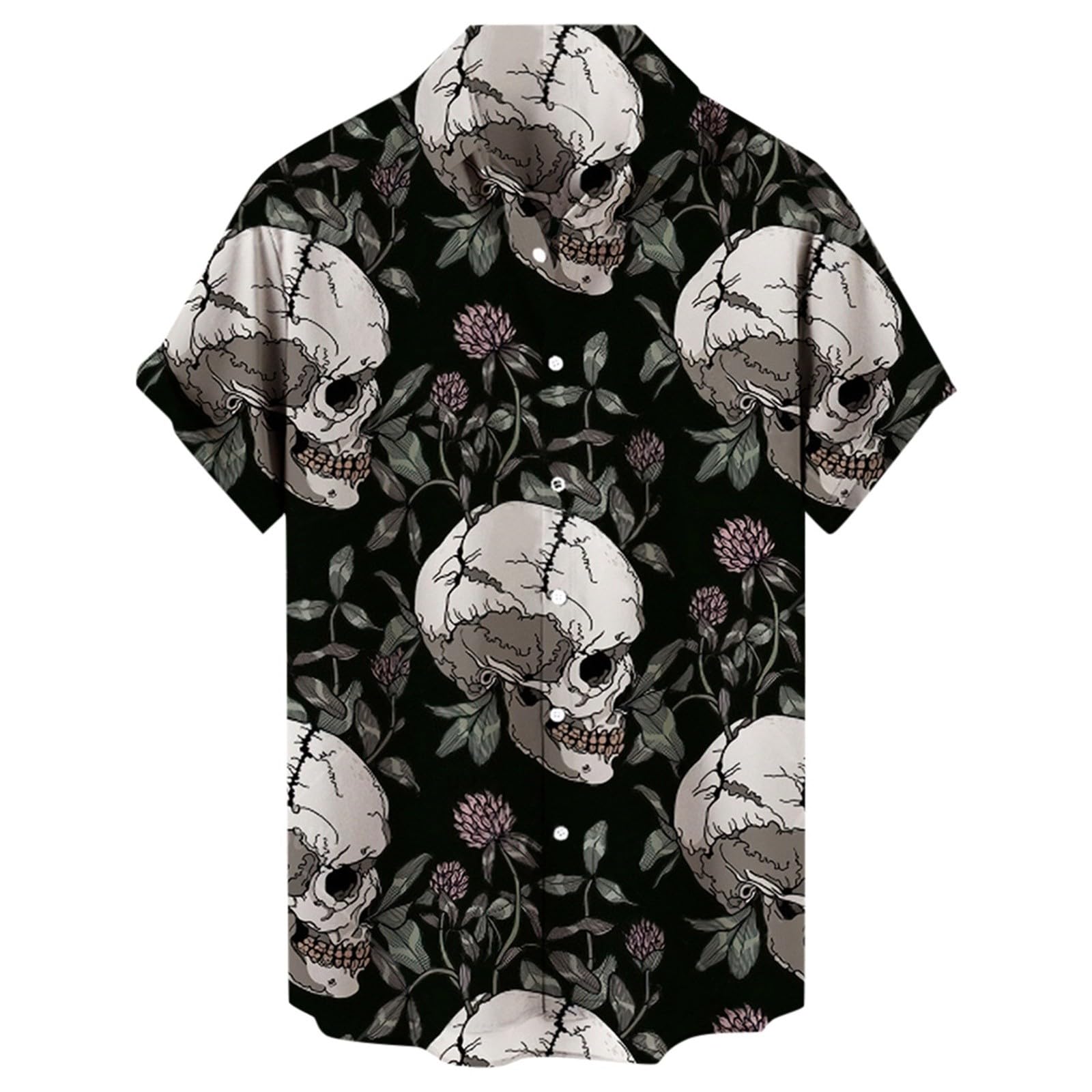 Cadeau décontracté plage chemise manches courtes blanche et or homme - 3