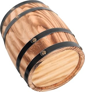 PRETYZOOM Wooden Wine Barrel Craft Vintage Decor for Living Room Bar Landscape Decor Oak Barrel Adornment for Party