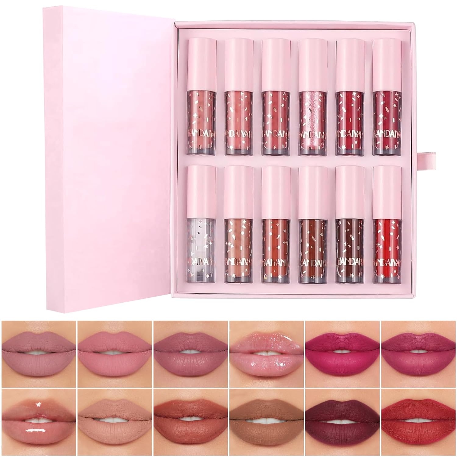12Pcs Nude Matte Liquid Lipstick Set, Waterproof Long Lasting Non-Stick Cup 12 Colors Nude Lipstick 24 Hour Not Fade Matte Lipstick Professional Lip Gloss Makeup Mother’s Day Gift Sets for Women 12Pcs Nude Matte Liquid Lipstick Set, Waterproof Long Lasting Non-Stick Cup 12 Colors Nude Lipstick 24 Hour Not Fade Matte Lipstick Professional Lip Gloss Makeup Mother’s Day Gift Sets for Women