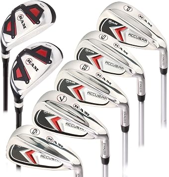 Ram Golf Accubar Mens Right Hand Clubs Iron Set 6-7-8-9-PW with Hybrids 24 and 27
