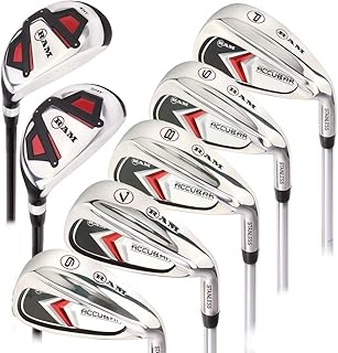 Ram Golf Accubar Mens Right Hand Clubs Iron Set 6-7-8-9-PW with Hybrids 24° and 27°