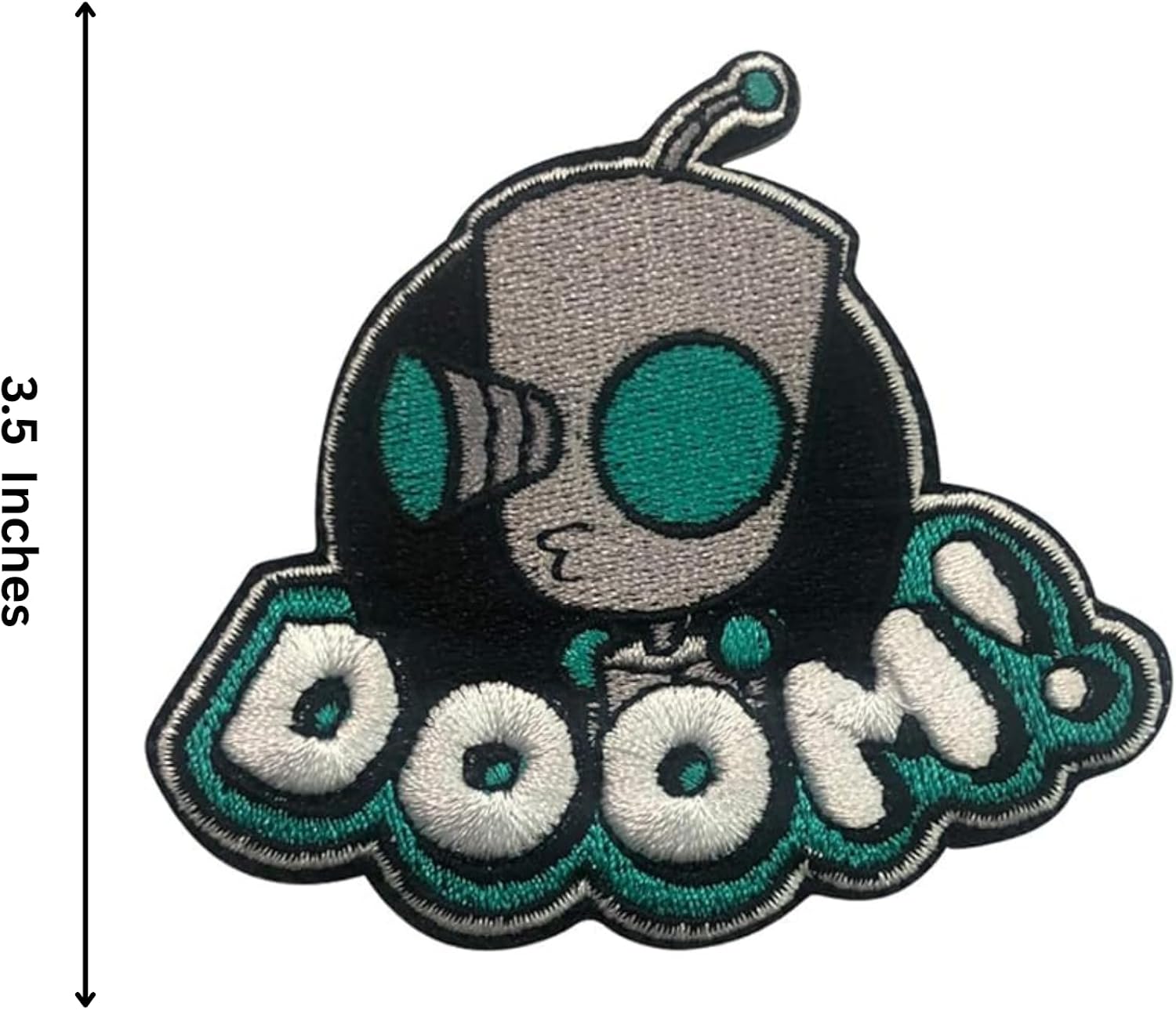 Doom! - Invader Zim Iron On Patch
